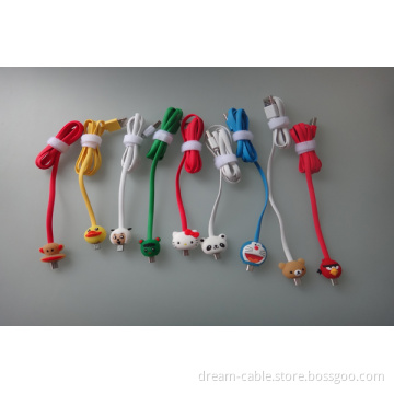 Fashionablel Lovely Cartoon Character LED Charging and Data Traferring Micro USB Cable (YTX470)